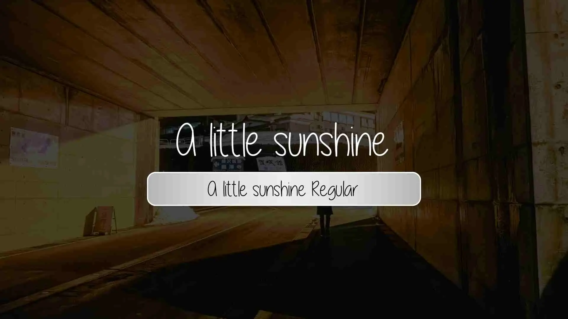 A little sunshine Regular