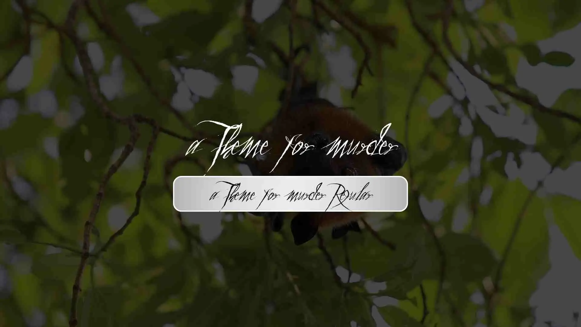 a Theme for murder Regular