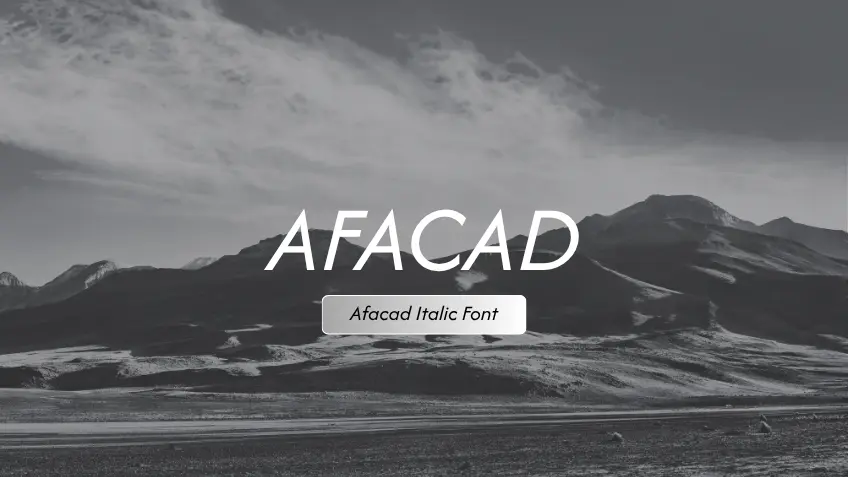 Afacad Italic