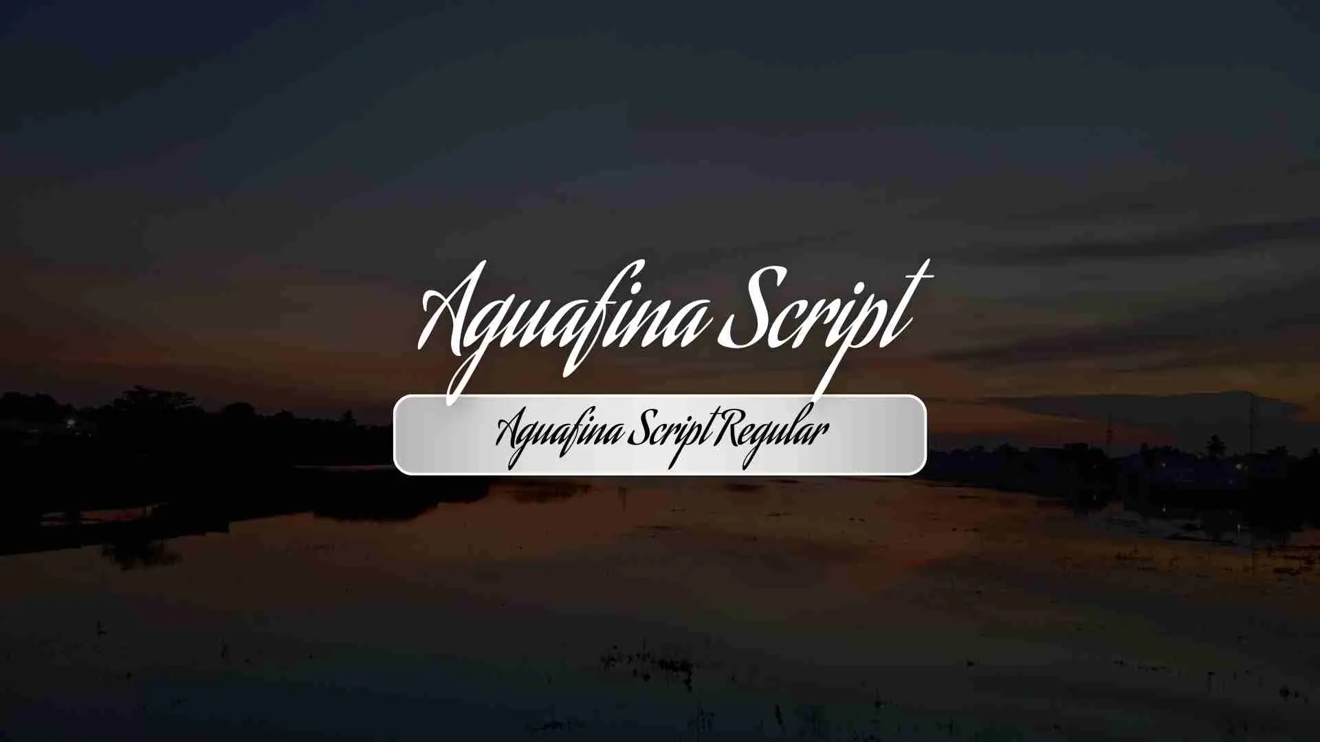 Aguafina Script Regular