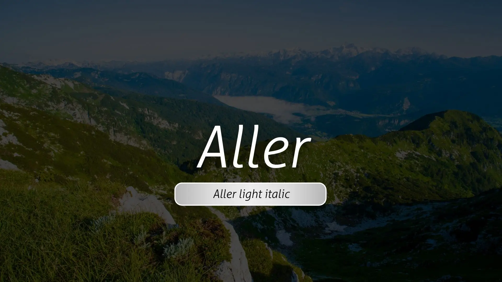 Aller Light Italic