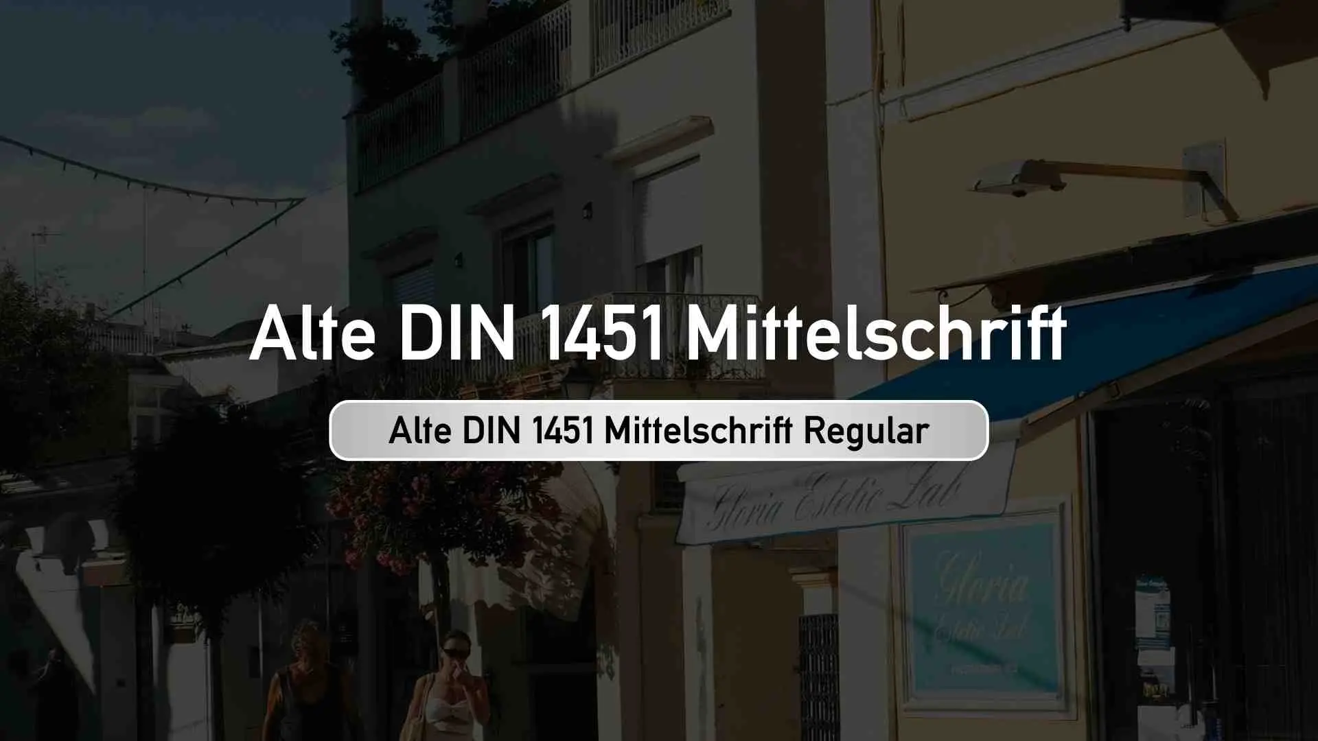 Alte DIN 1451 Mittelschrift 