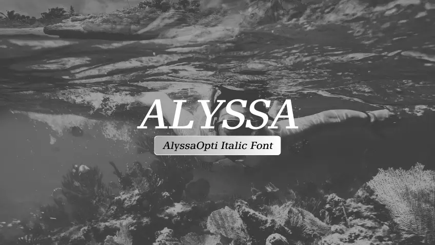 AlyssaOpti Italic