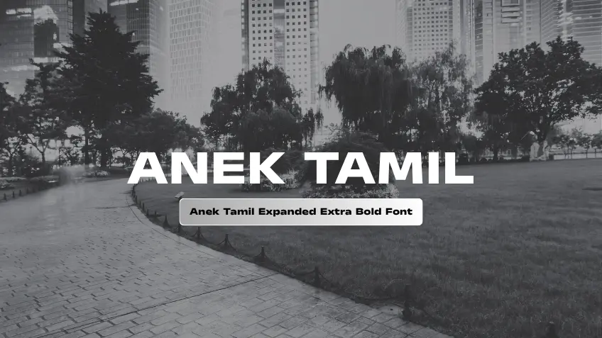 Anek Tamil Condensed Extra Bold