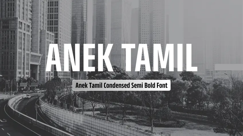 Anek Tamil Condensed Semi Bold