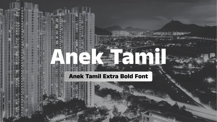 Anek Tamil Extra Bold