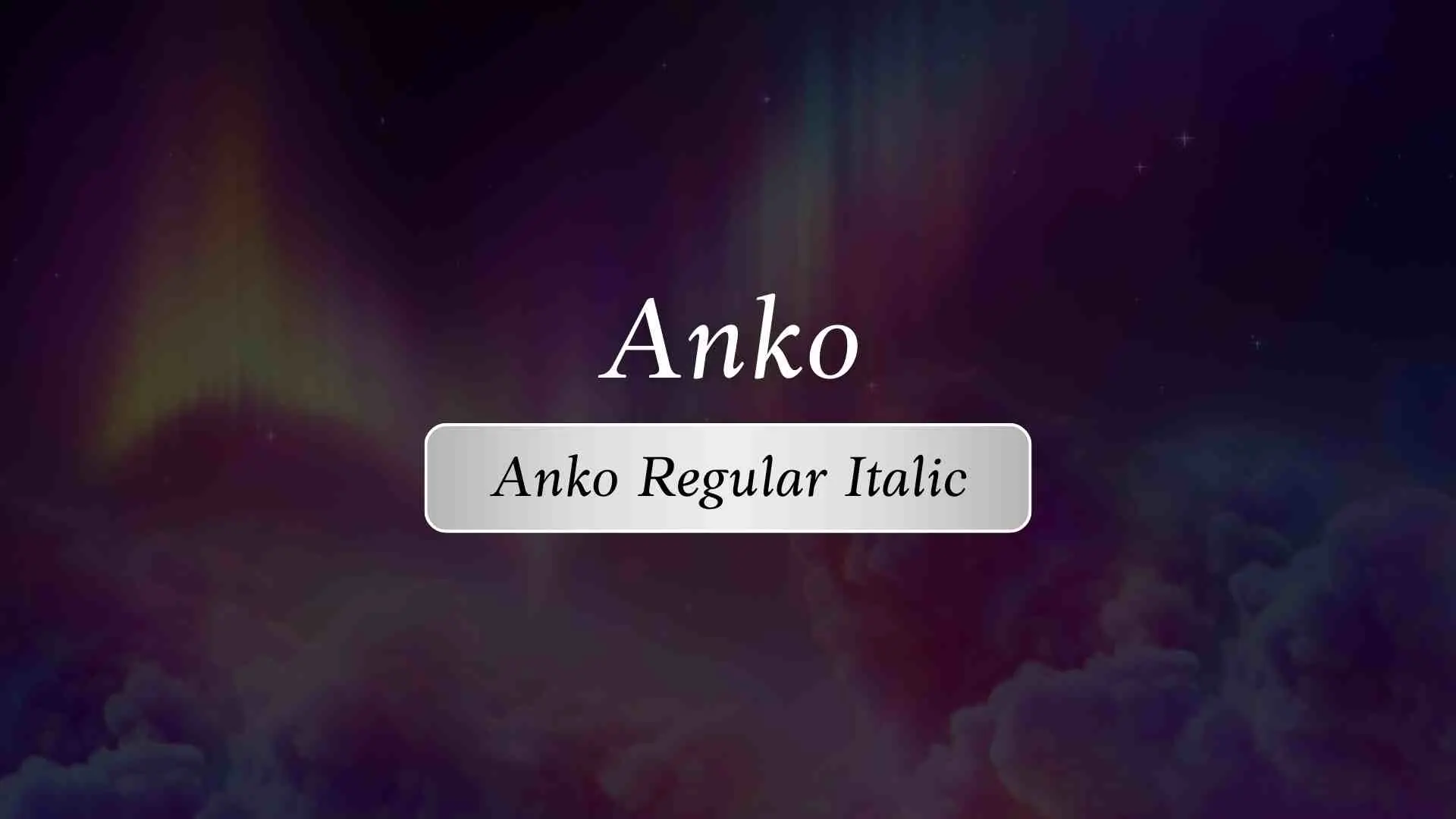 Anko Regular Italic