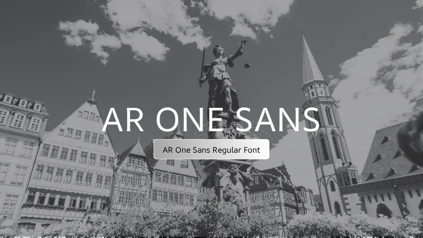 AR One Sans Regular