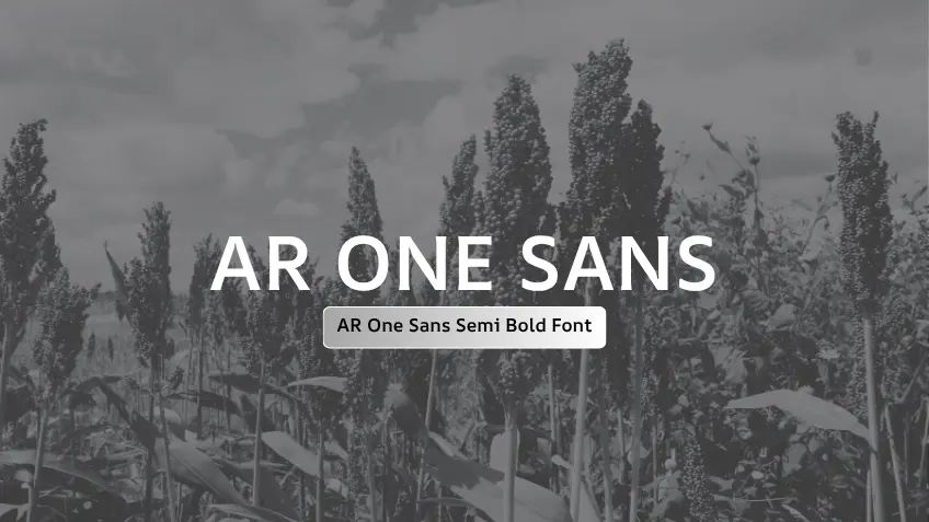 AR One Sans Semi Bold