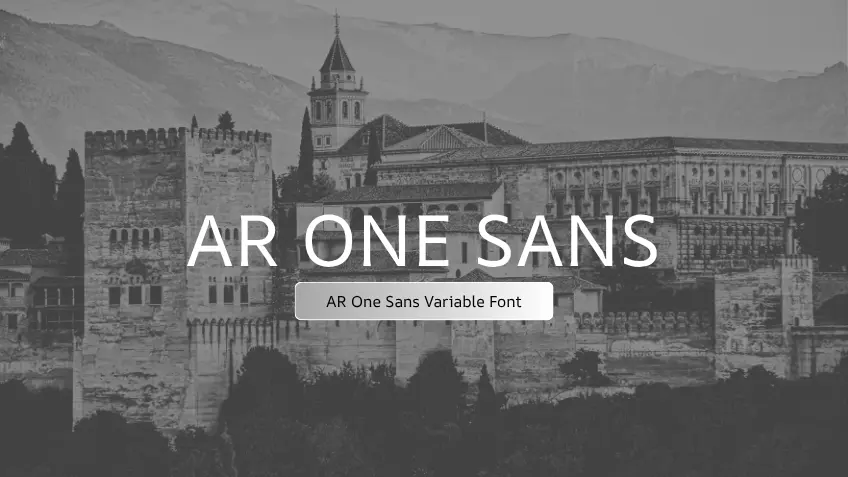 AR One Sans Variable