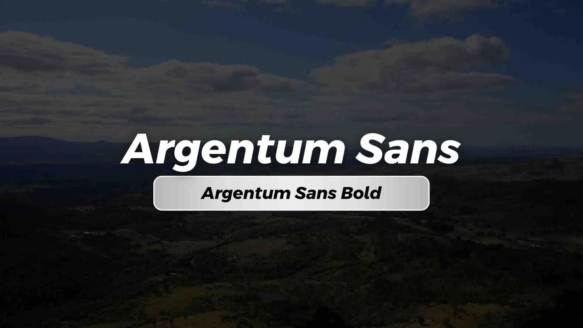 Argentum Sans Bold