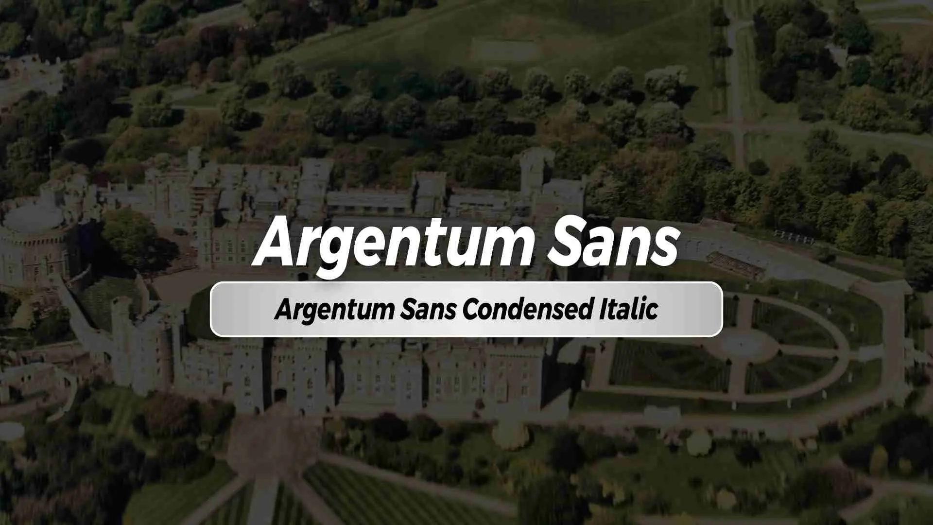 Argentum Sans Condensed Italic