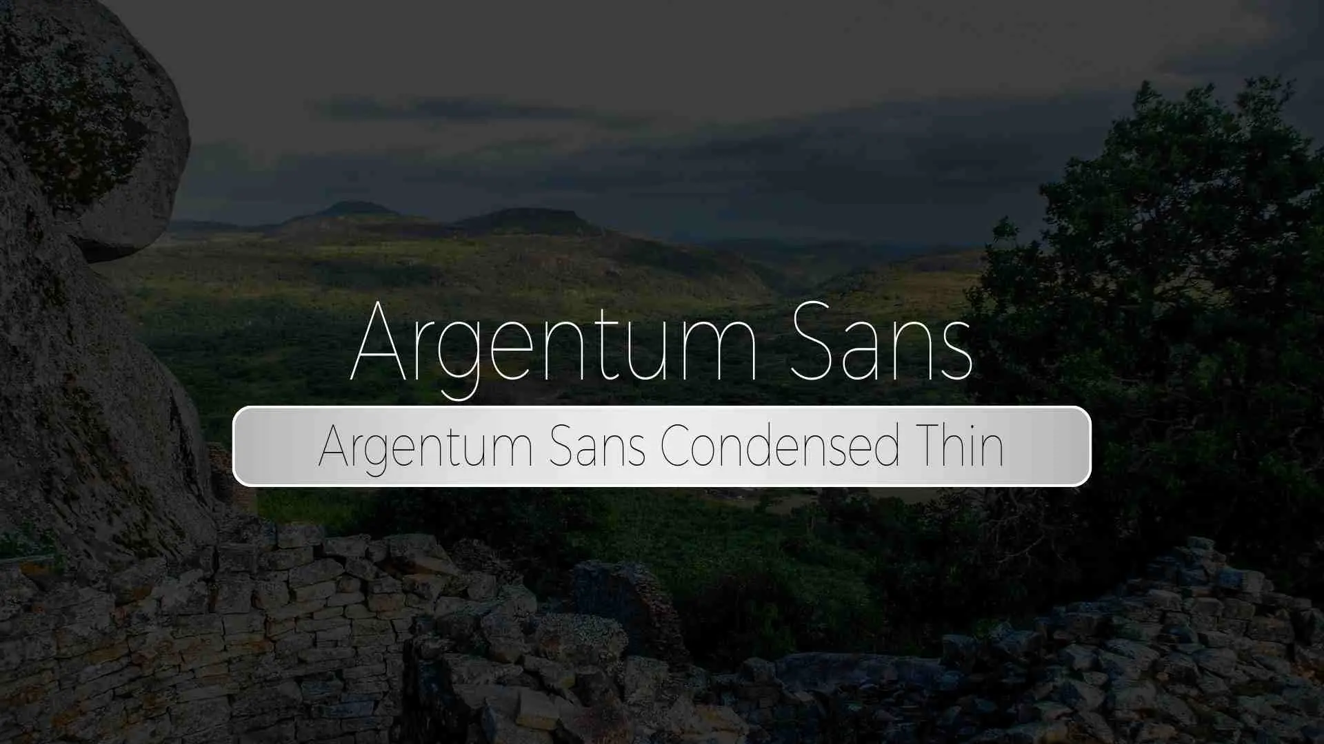 Argentum Sans Condensed Light