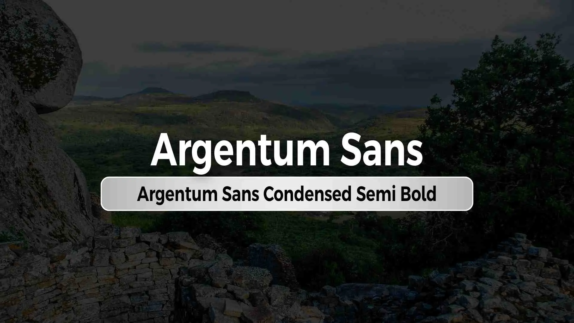 Argentum Sans Condensed Semi Bold
