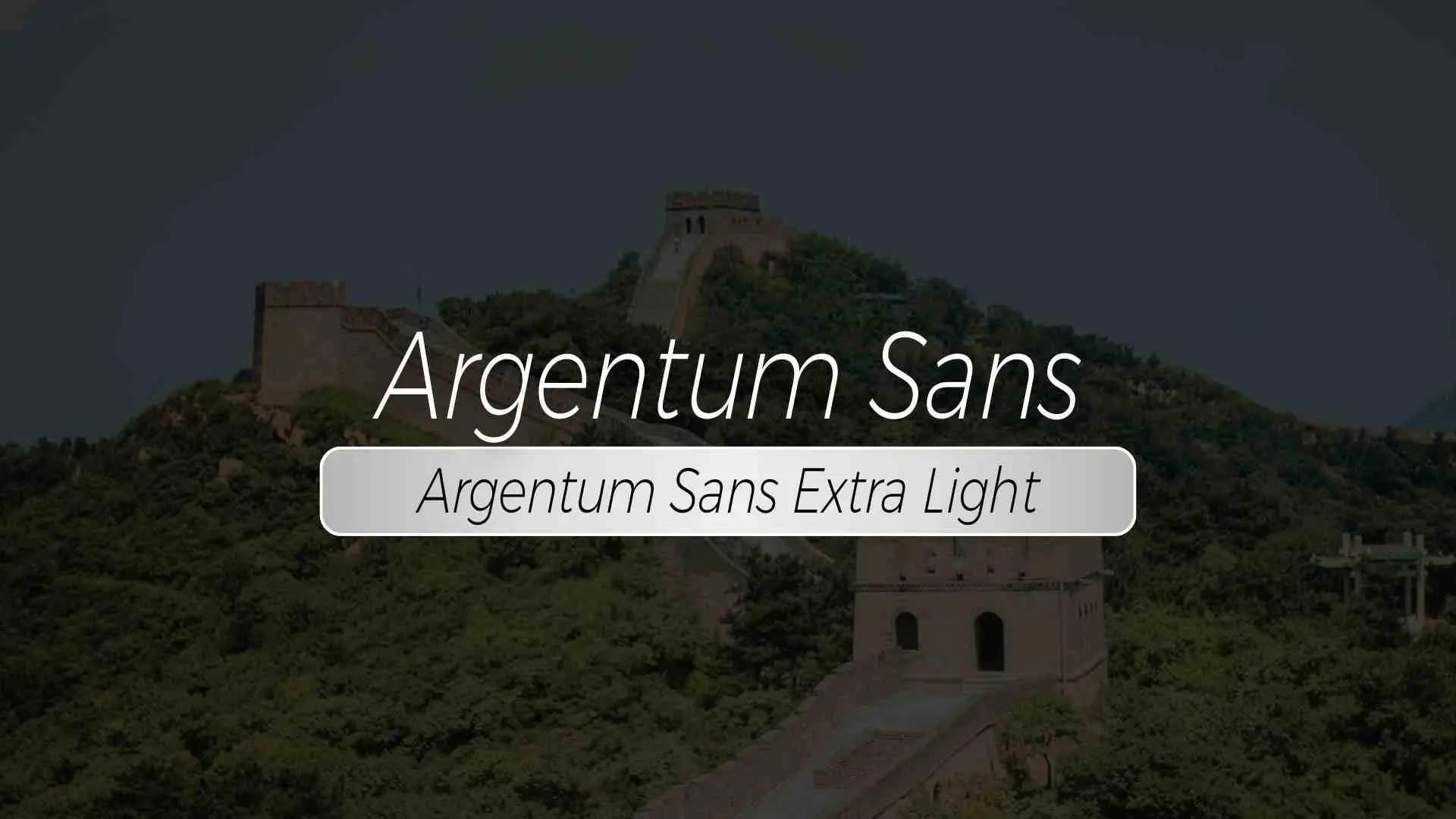 Argentum Sans Extra Light