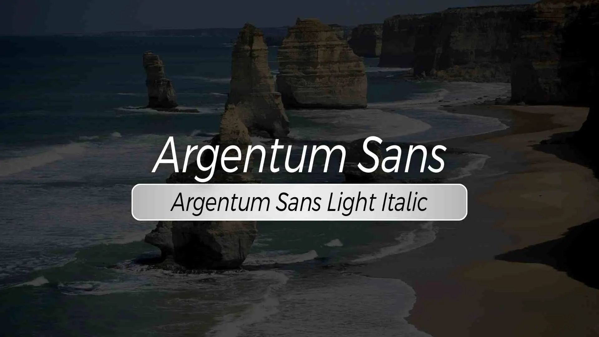 Argentum Sans Light Italic