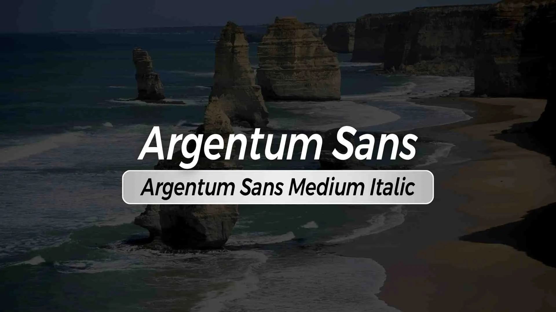 Argentum Sans Medium Italic