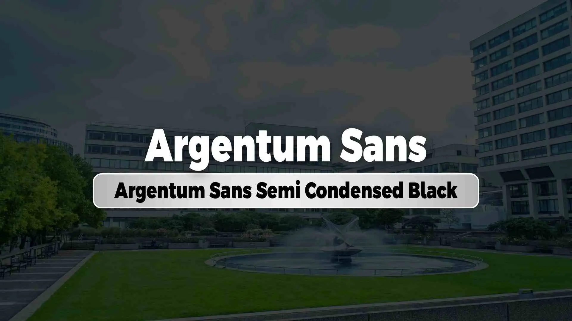 Argentum Sans Semi Condensed Black