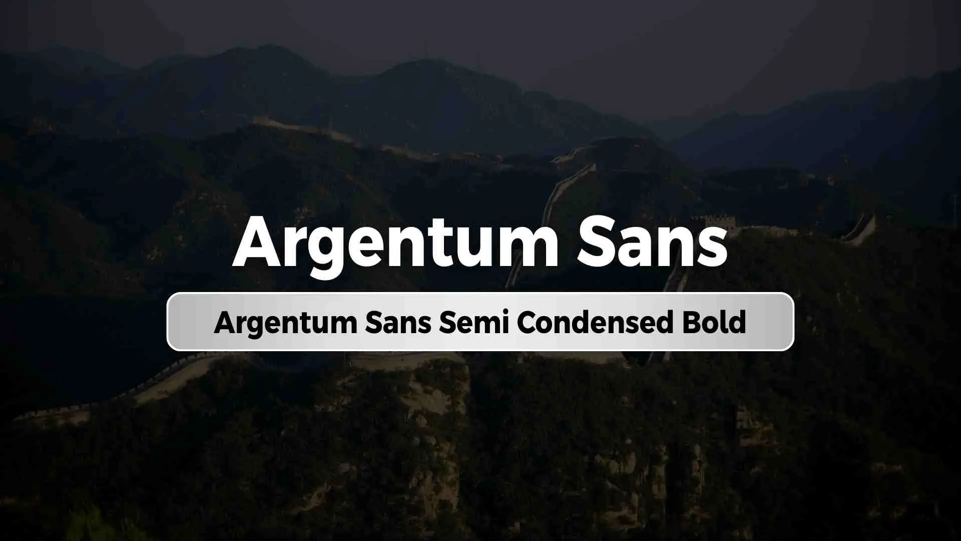Argentum Sans Semi Condensed Bold