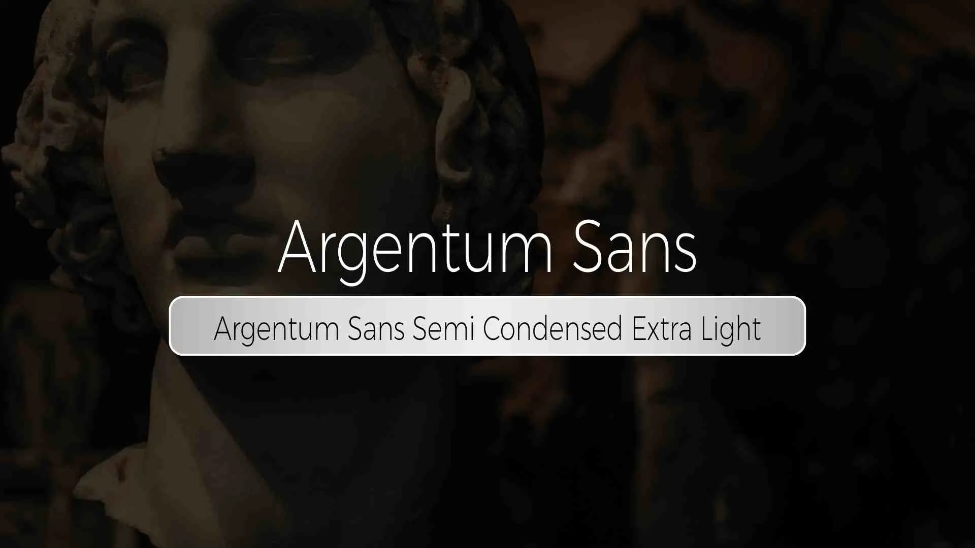 Argentum Sans Semi Condensed Extra Light