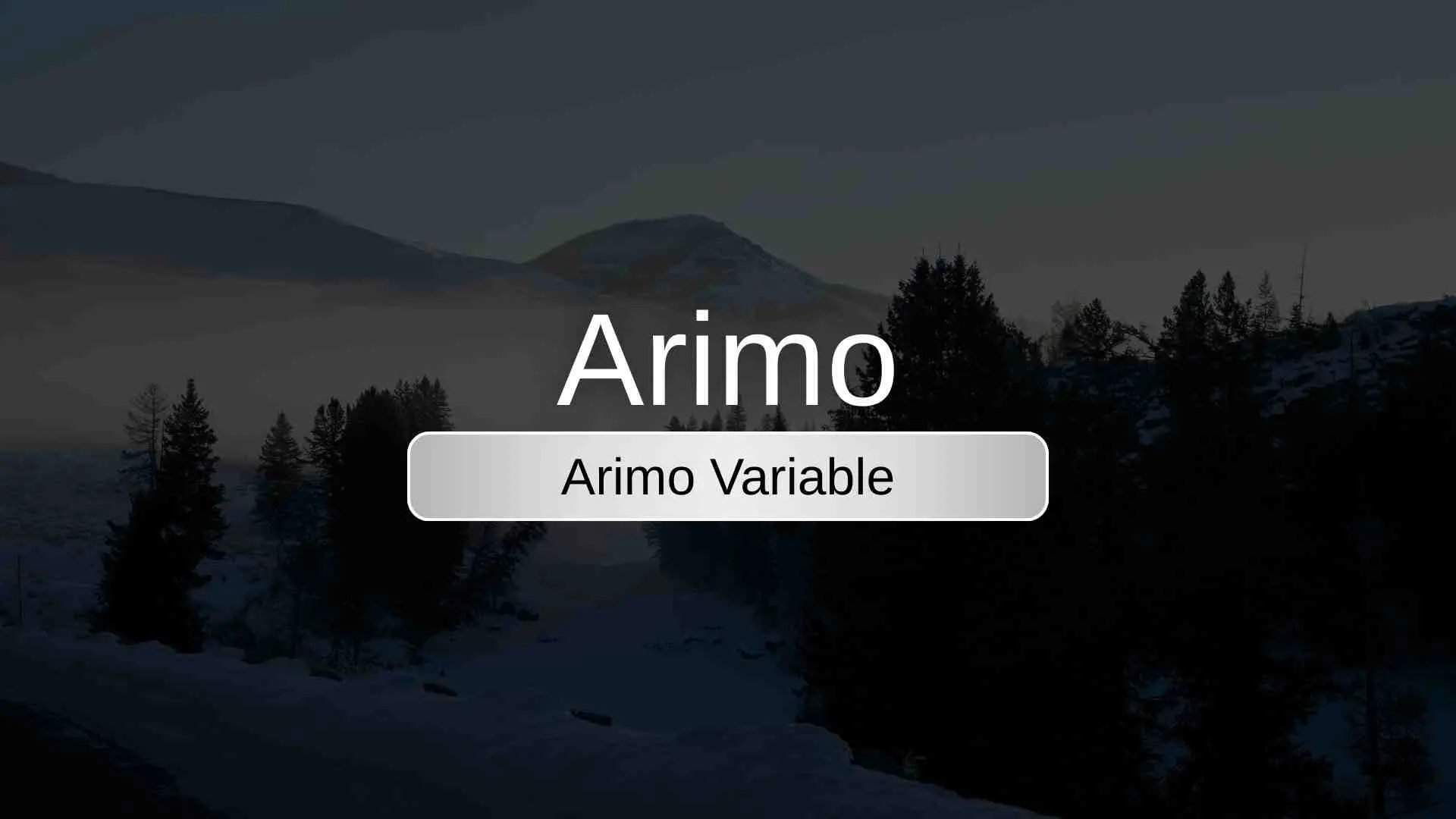 Arimo Variable