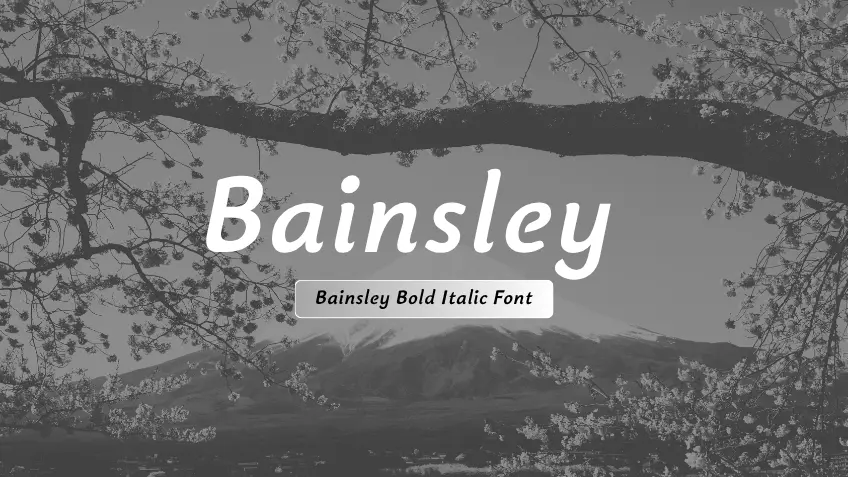 Bainsley Bold Italic