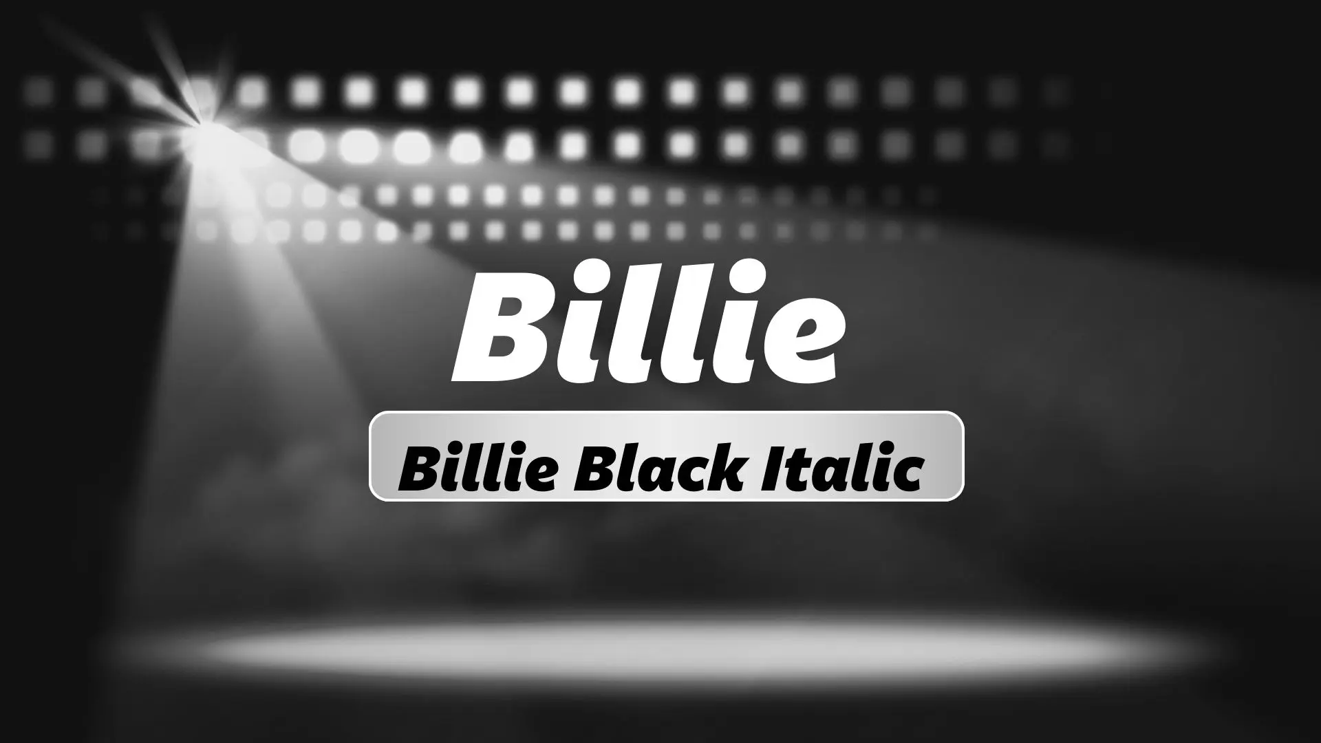 Billie Black Italic