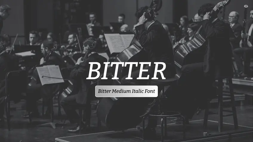Bitter Medium Italic