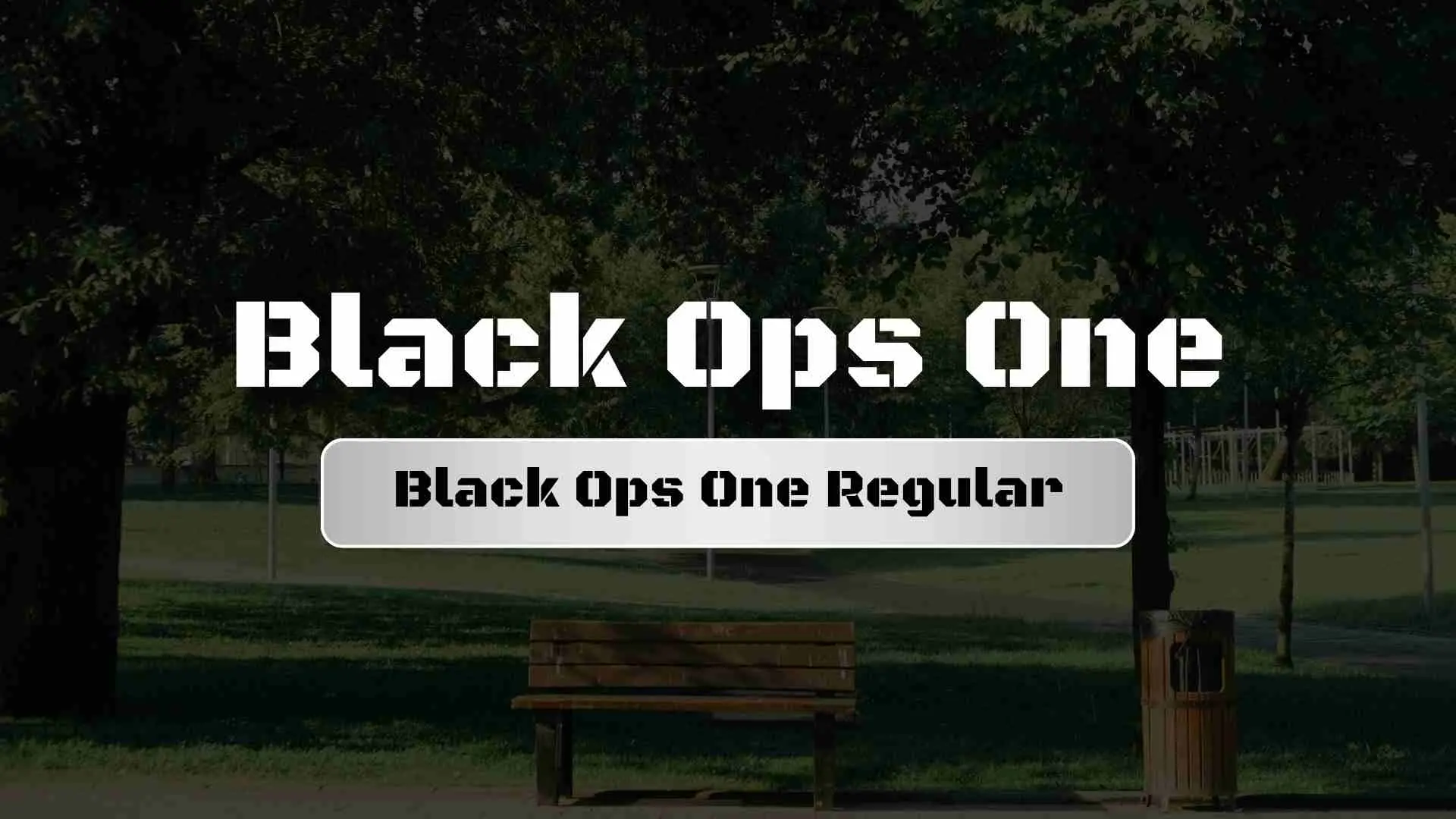 Black Ops One Regular