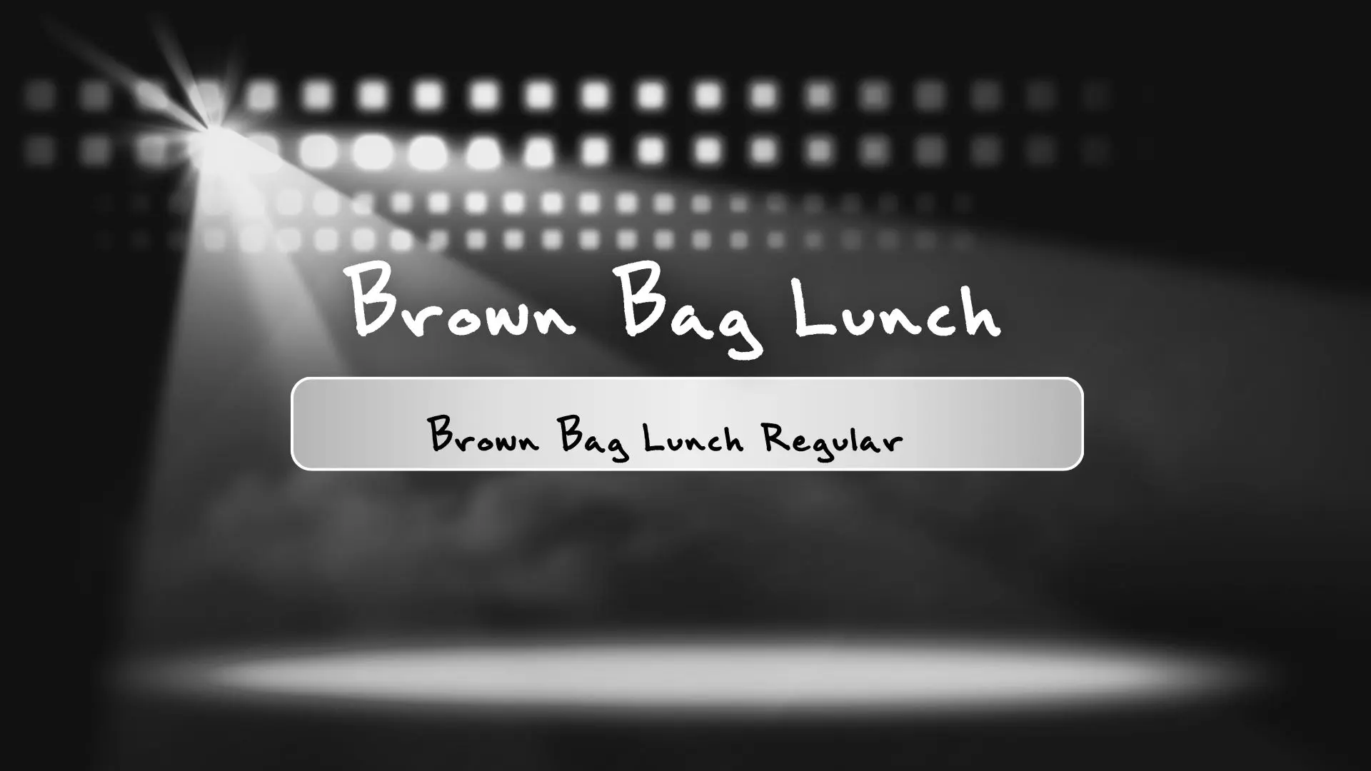 Brown Bag Lunch Regular