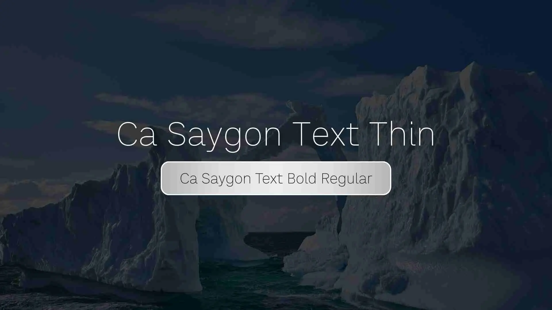 Ca Saygon Text Thin