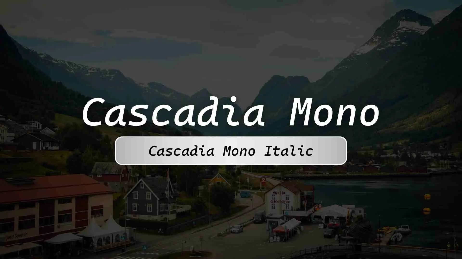 Cascadia Mono Italic