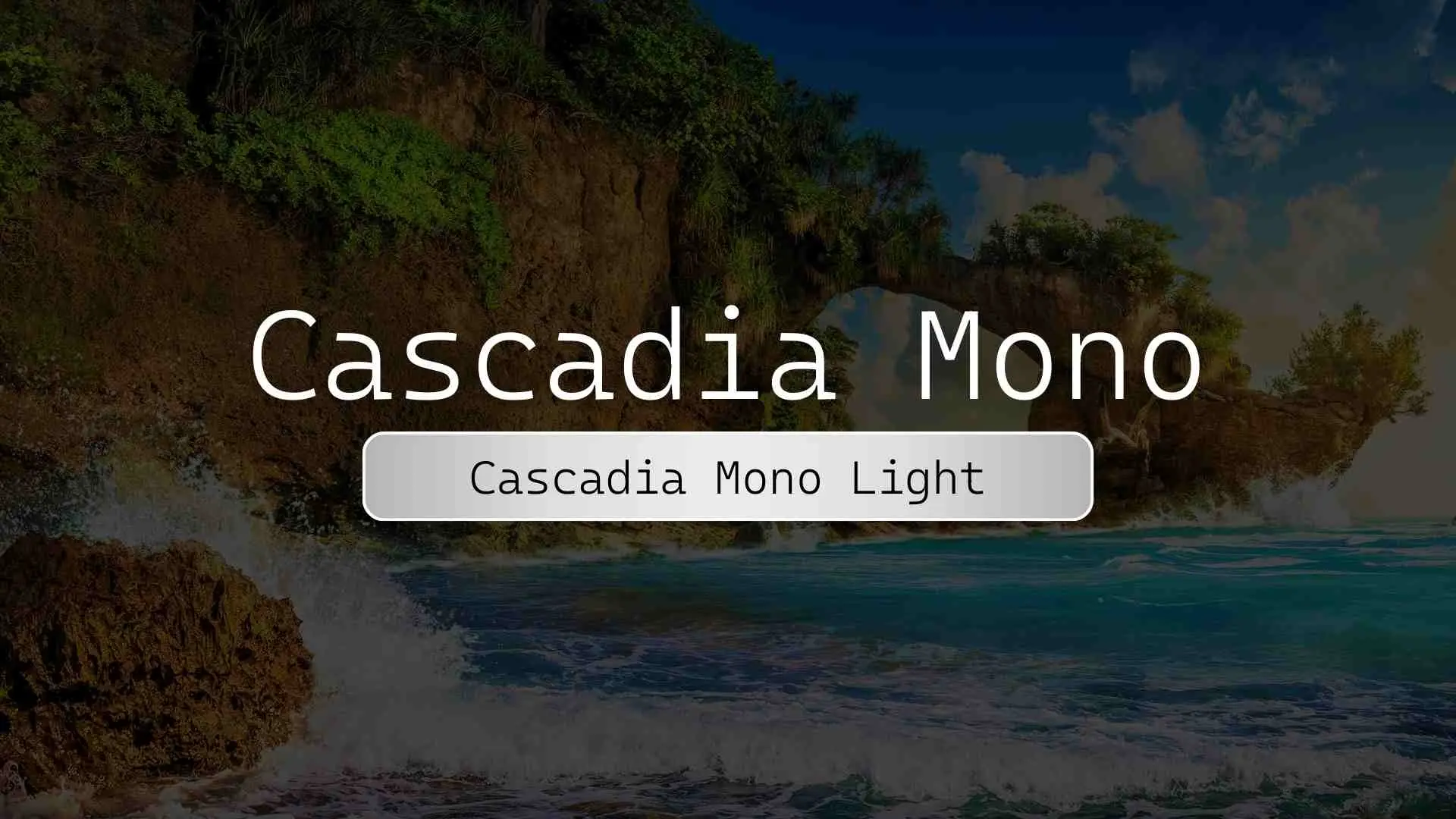Cascadia Mono Light