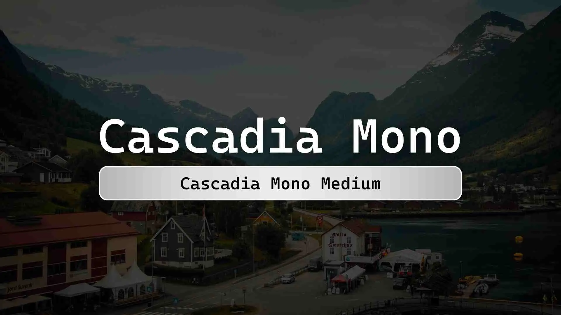 Cascadia Mono Medium