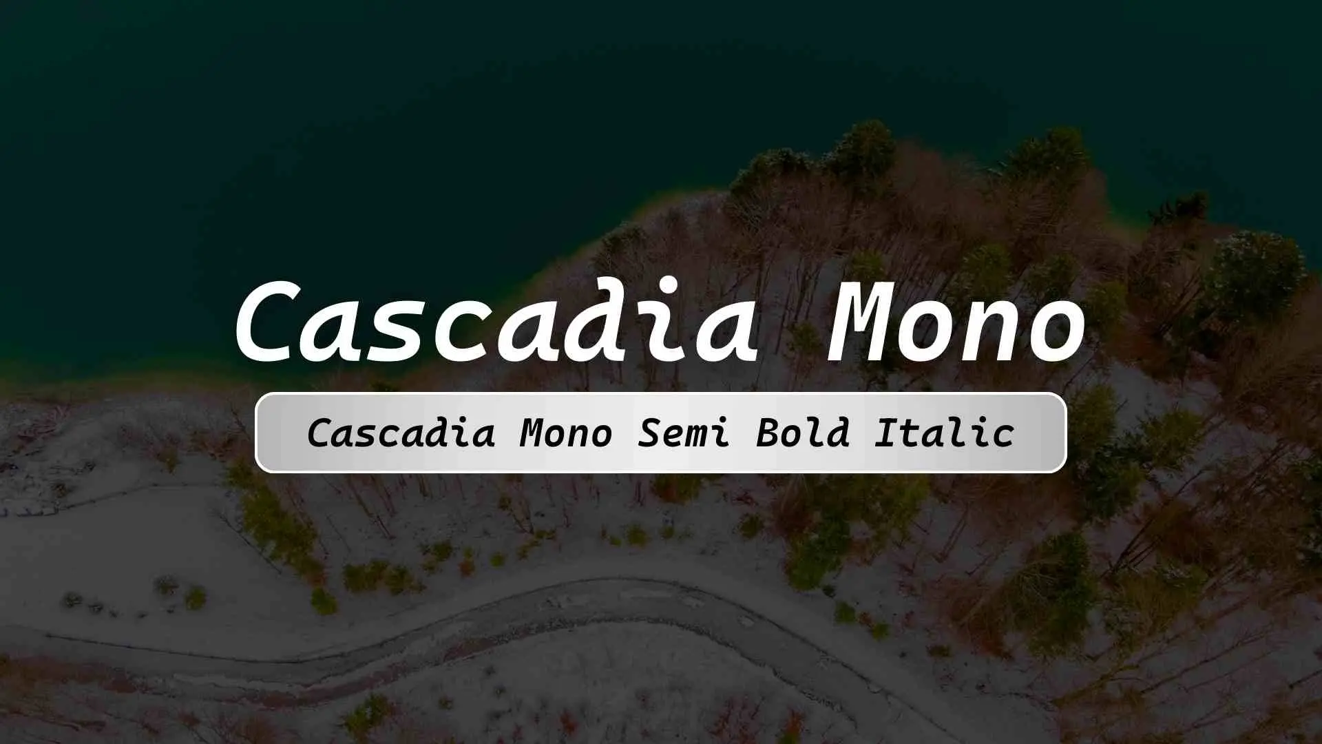 Cascadia Mono Semi Bold Italic