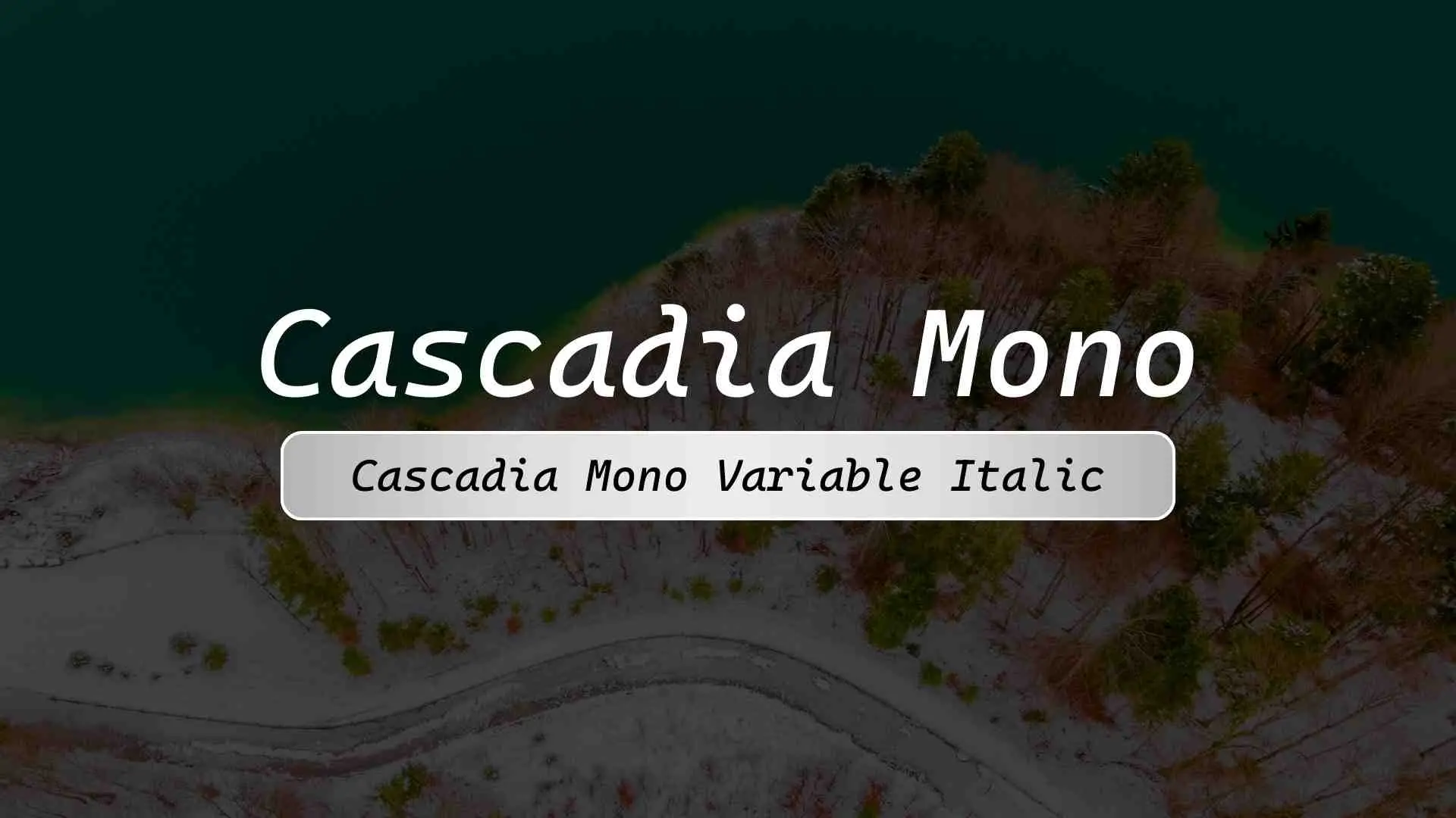 Cascadia Mono Variable Italic
