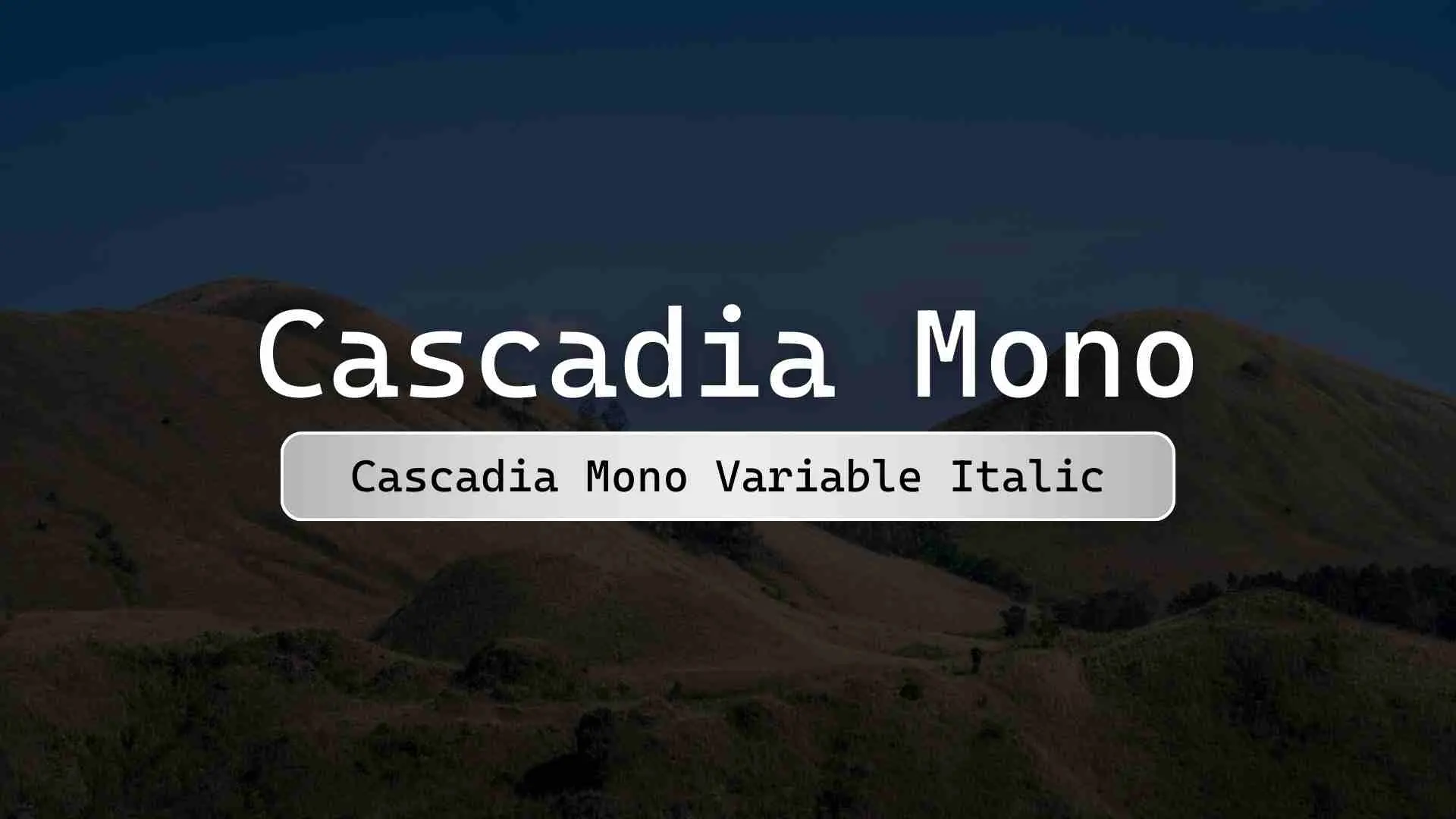 Cascadia Mono Variable