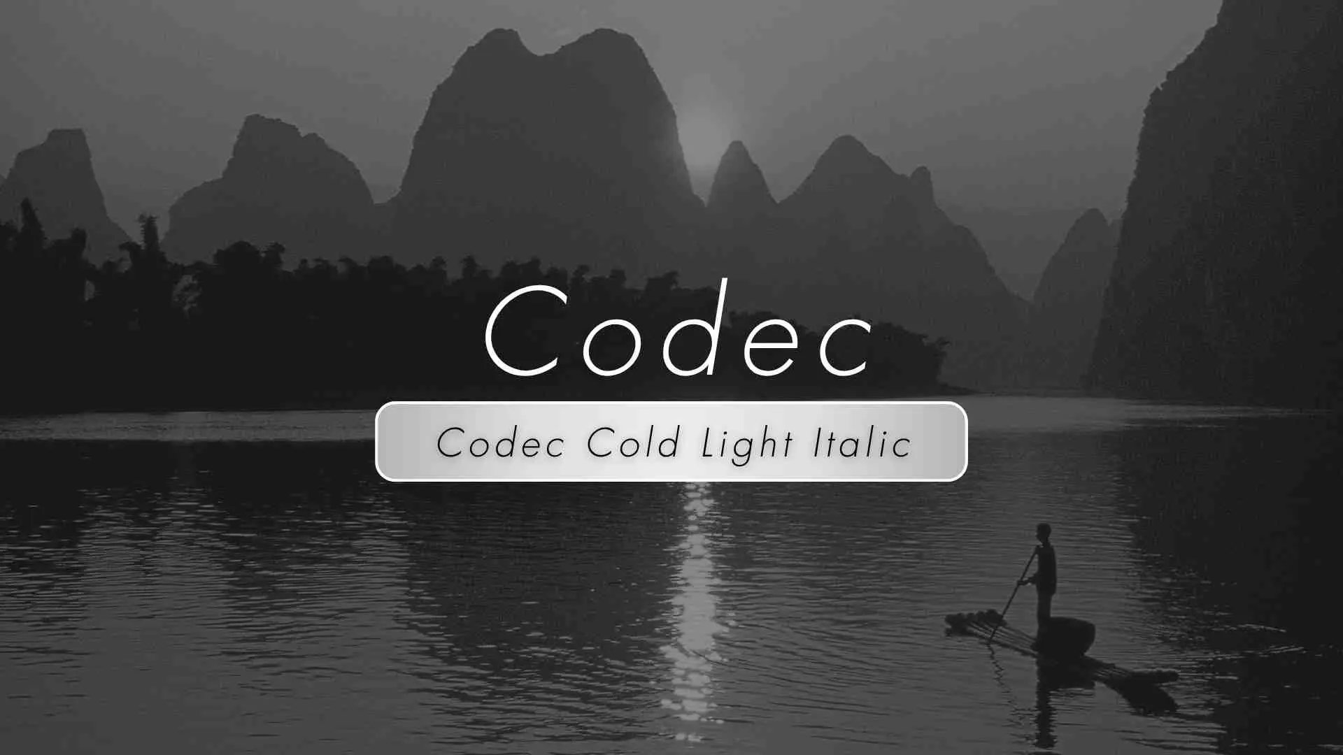 Codec Cold Light Italic