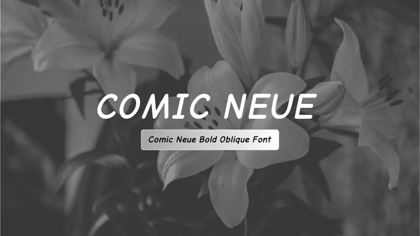 Comic Neue Bold Oblique