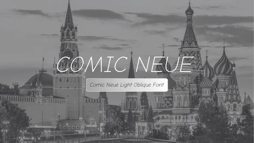 Comic Neue Light Oblique