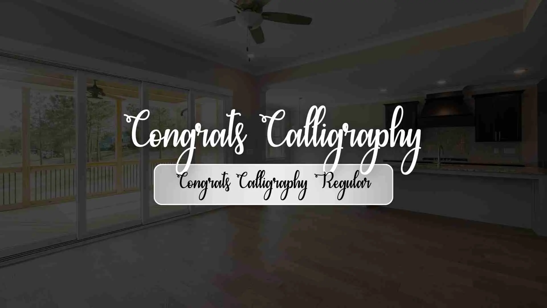 Congrats Calligraphy Regular