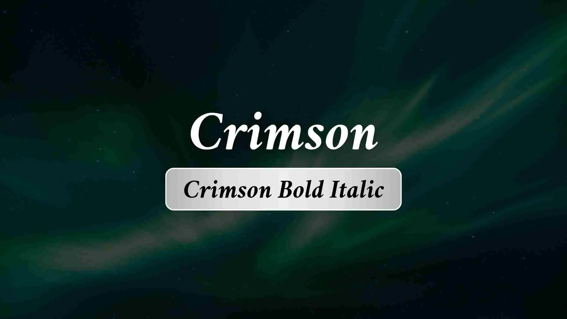 Crimson Bold Italic