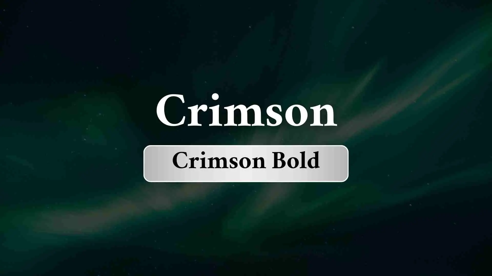 Crimson Bold