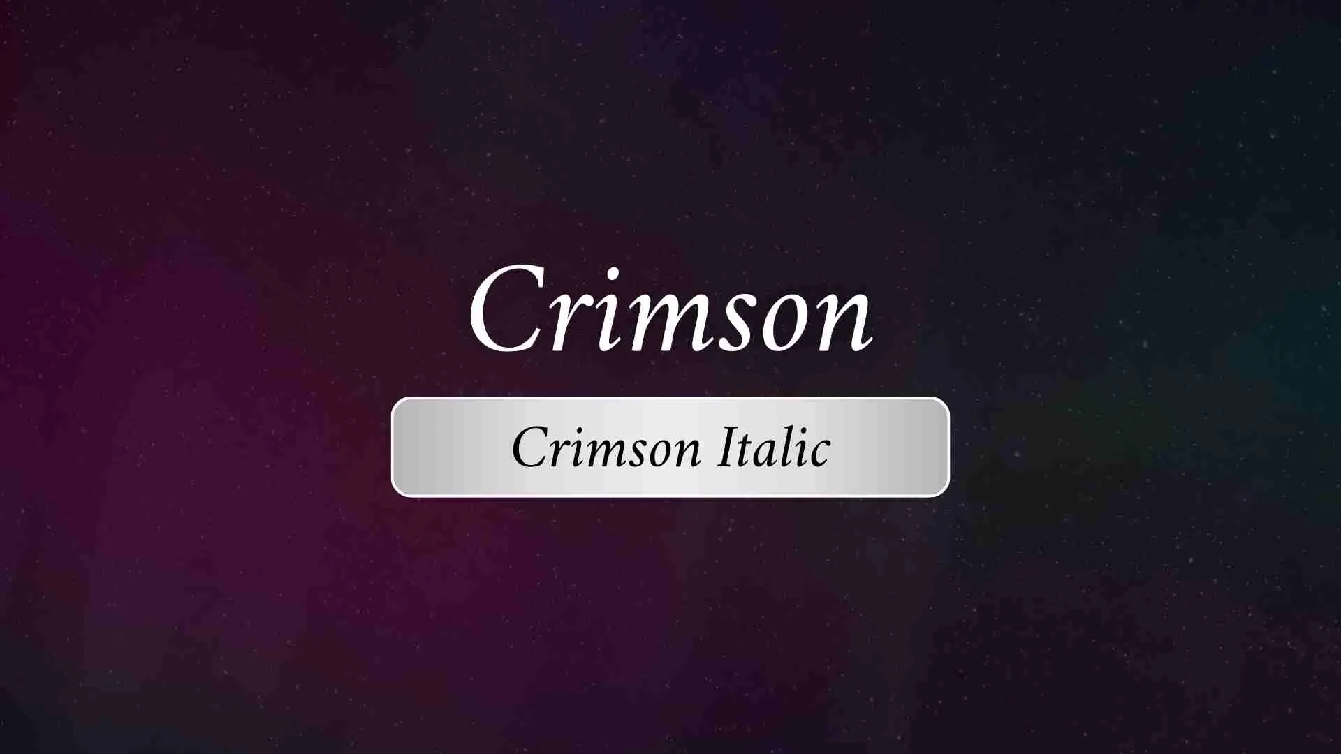 Crimson Italic
