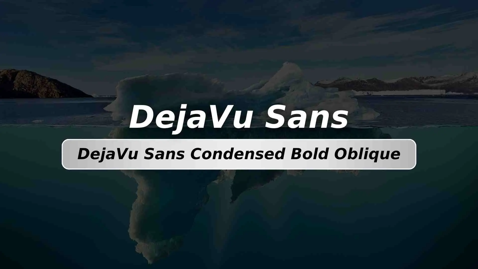 DejaVu Sans Condensed Bold Oblique