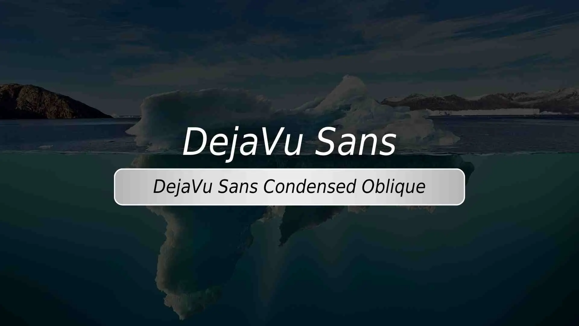 DejaVu Sans Condensed Oblique