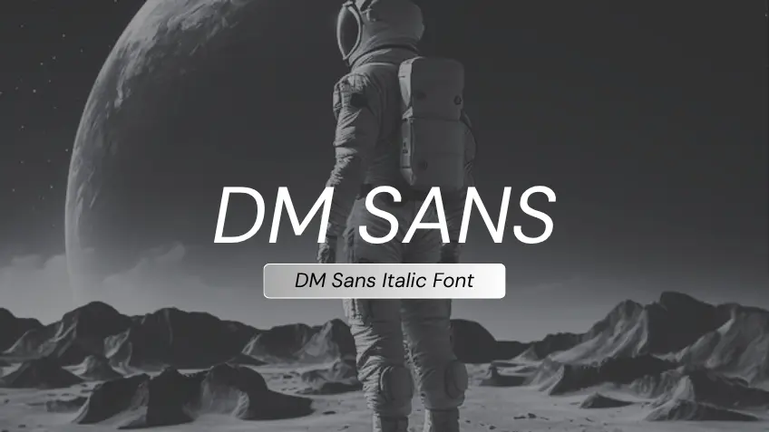 DM Sans Italic