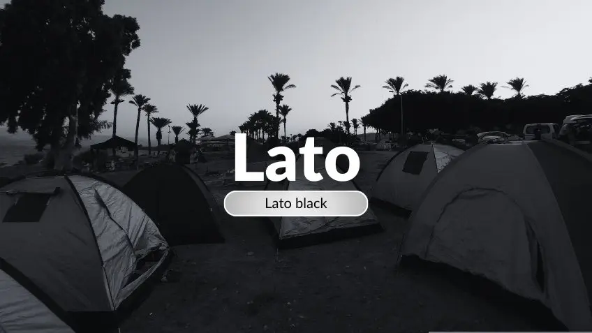 Lato Font Black
