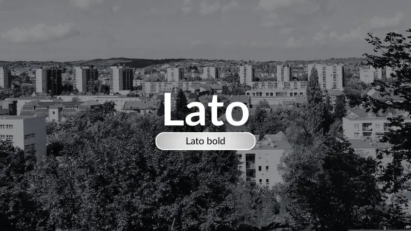 Lato Font Bold