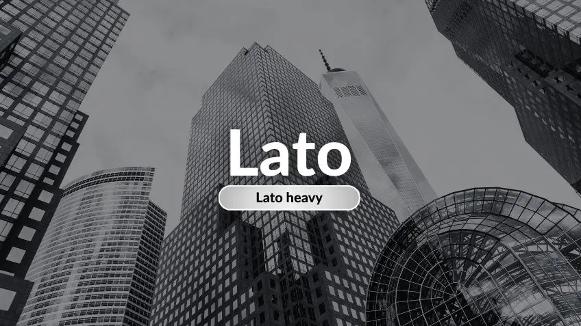 Lato Font Heavy